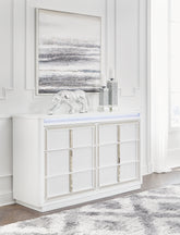 Bay Furniture Gallery - Ashley Furniture - Chalanna Bedroom - Dresser and Mirror / White - B822B1